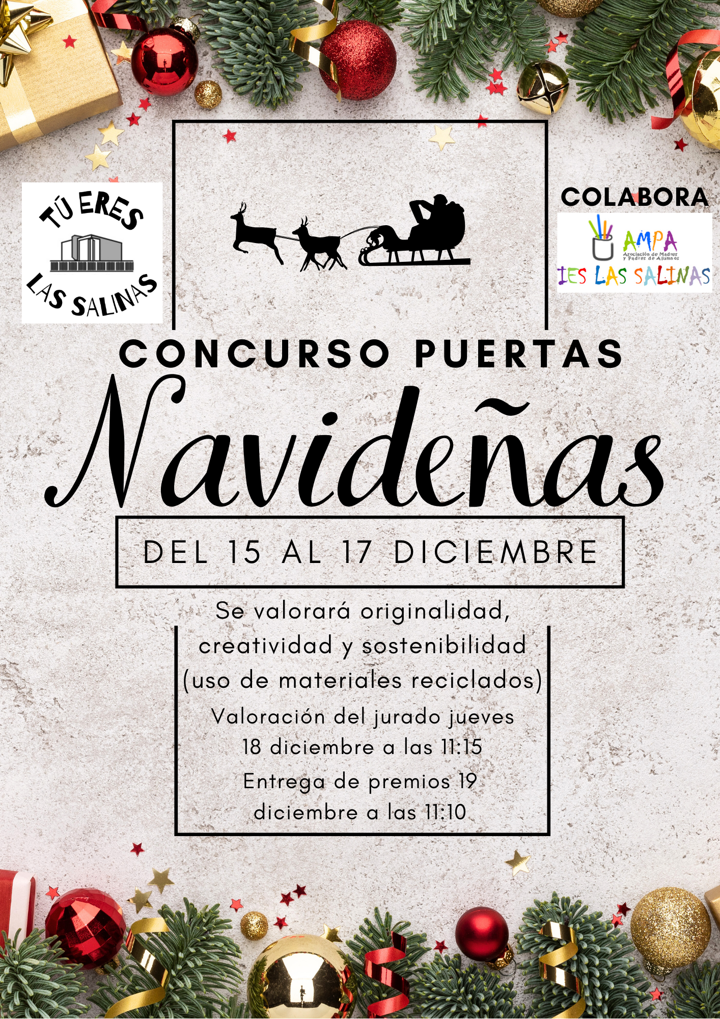 2526 Puertas navideña