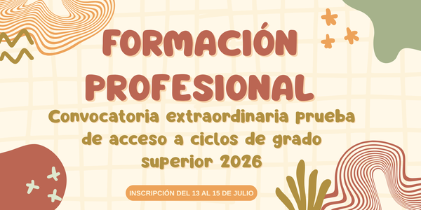 Convocatoria FP Extraordinaria 2026